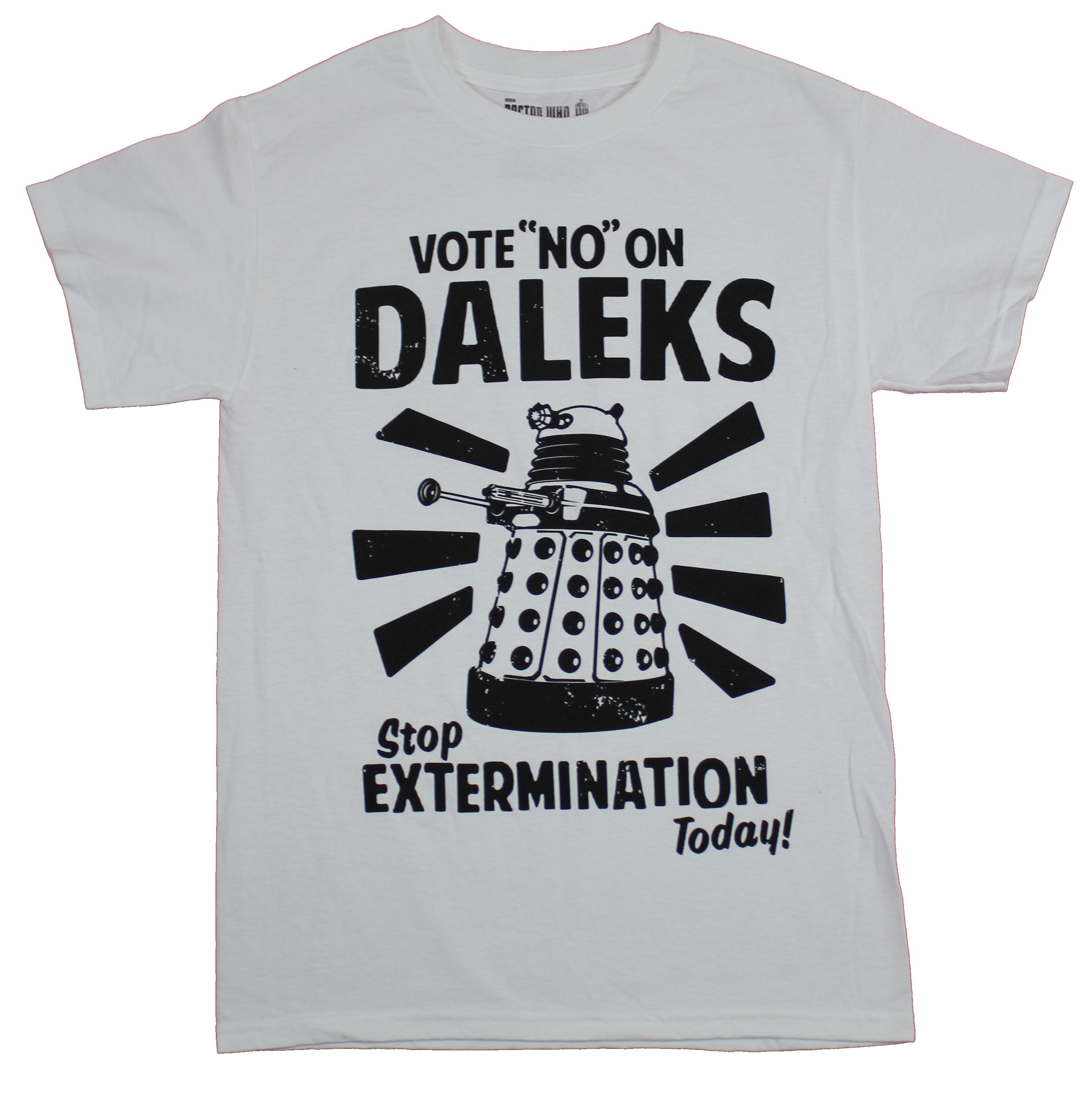 Doctor Who Mens T-Shirt  - Vote No on Daleks Image Hoodie, Sweatshirt | CiraTrend.com