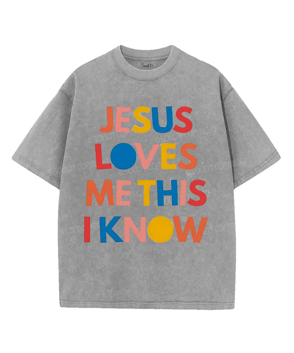 Jesus Loves Me Unisex Washed Christian T-shirt Hoodie, Sweatshirt | CiraTrend.com (Image 3)