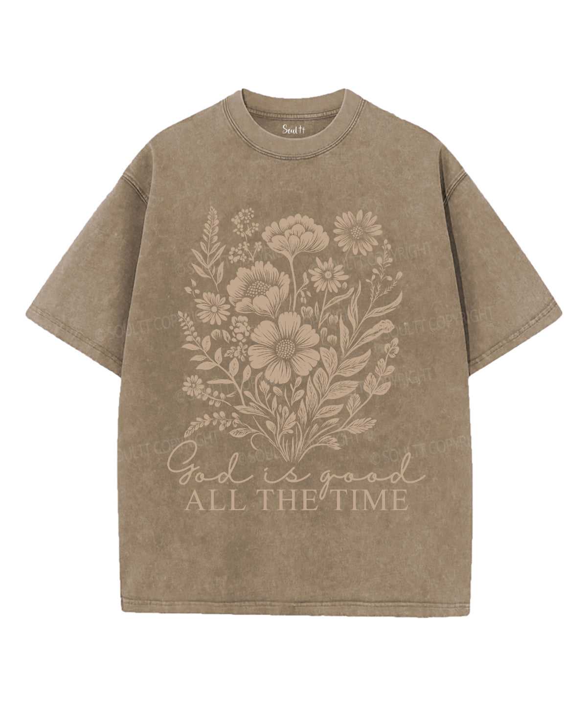 All the Time Unisex Washed Christian T-shirt Hoodie, Sweatshirt | CiraTrend.com (Image 5)