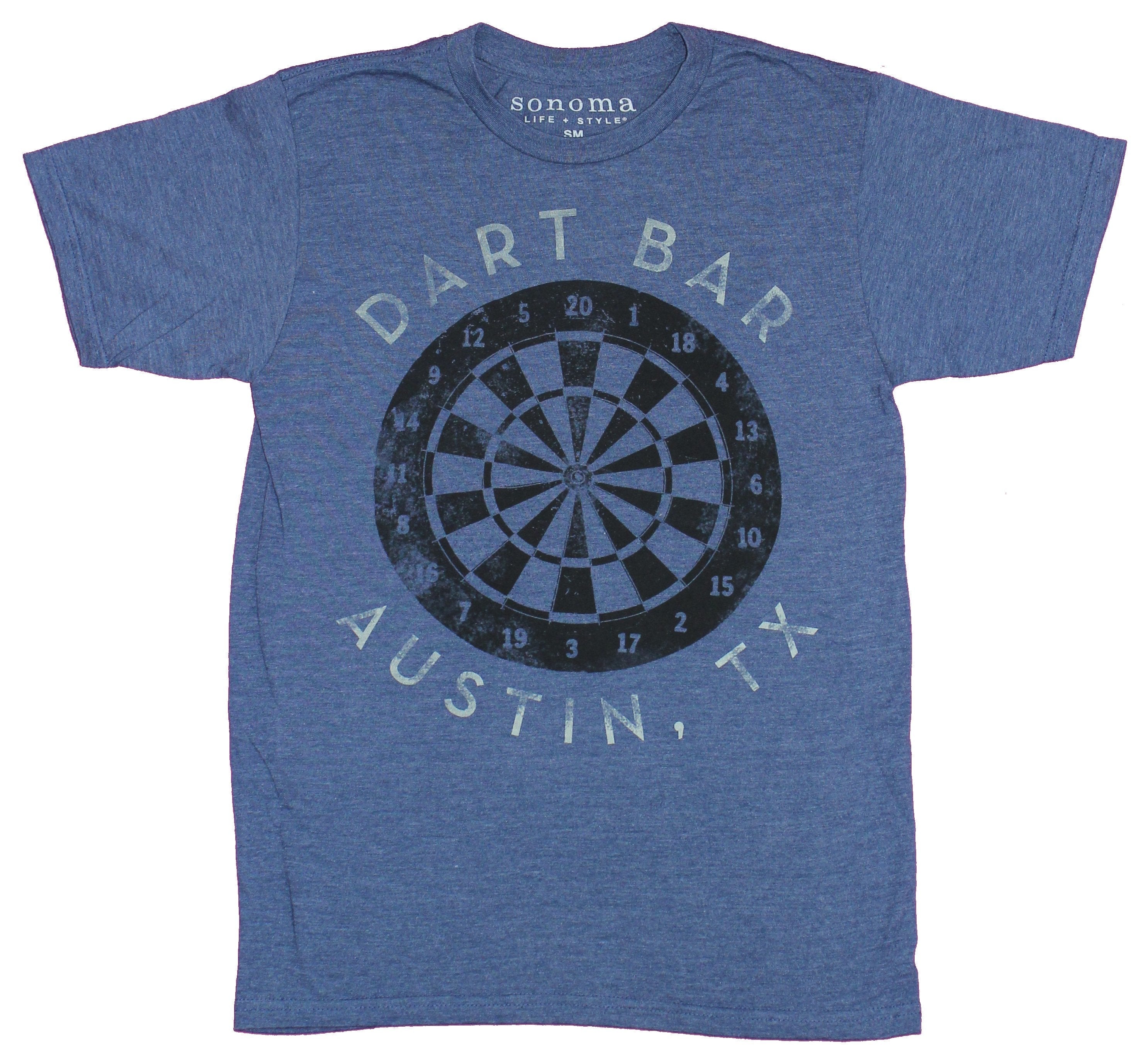 Dart Board Mens T-Shirt- Distressed Logo Austin Texas Hoodie, Sweatshirt | CiraTrend.com