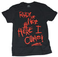 Nightmare on Elm Street Mens T-Shirt  - Ready or Not Here I Come Hoodie, Sweatshirt | CiraTrend.com