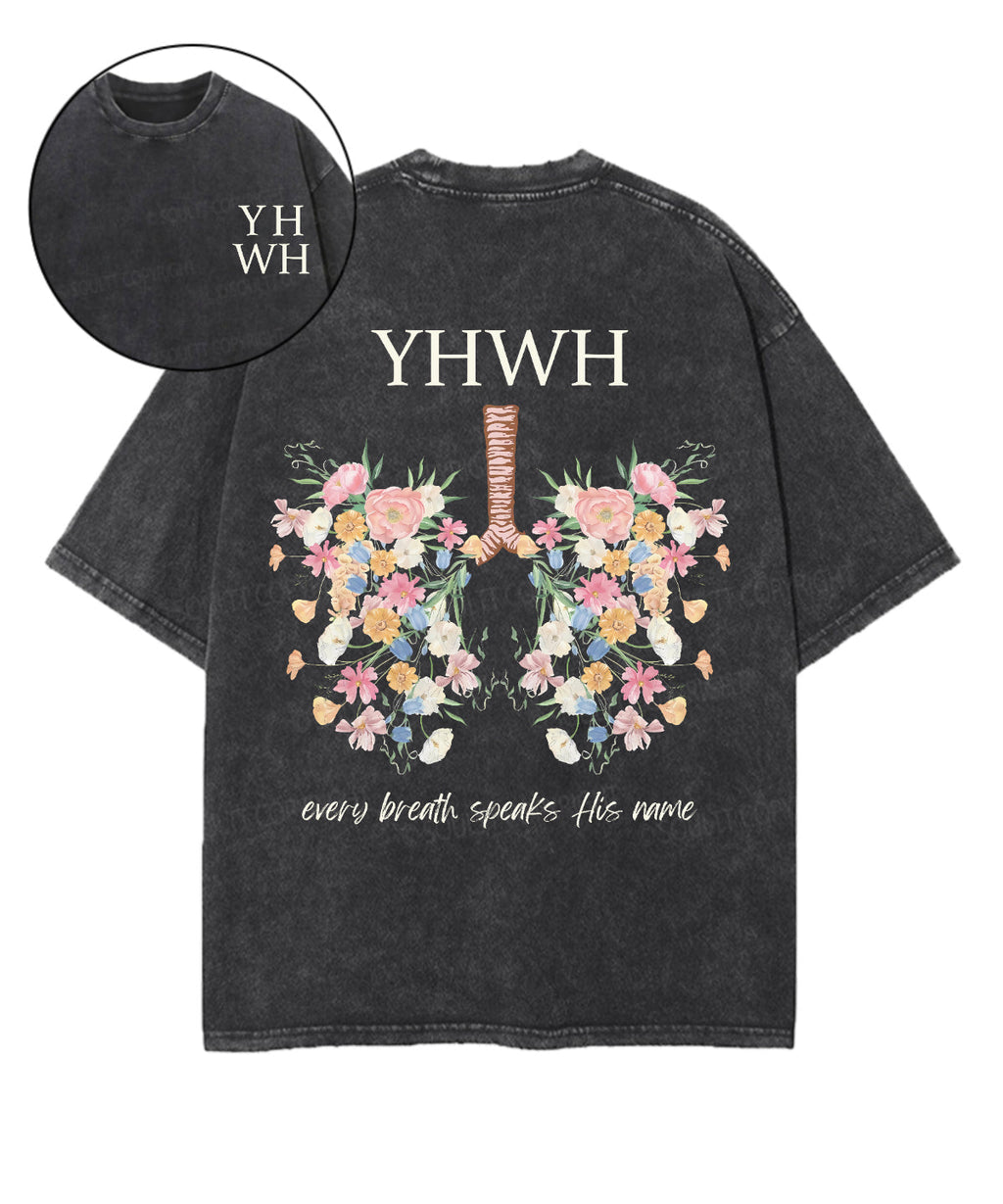 Every Breath Speaks His Name Double Sided Unisex Washed Christian T-shirt Style004 Hoodie, Sweatshirt (Image 1)