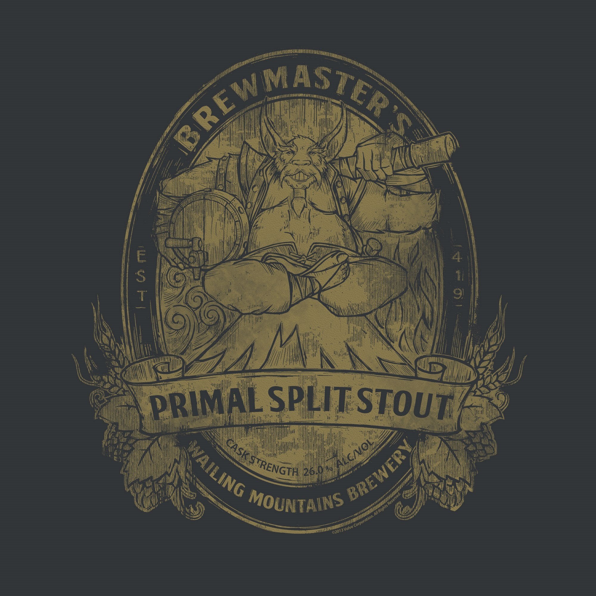 Dota 2 II Mens T-Shirt - Brewmaster Primal Split Stout Hoodie, Sweatshirt | CiraTrend.com (Image 2)