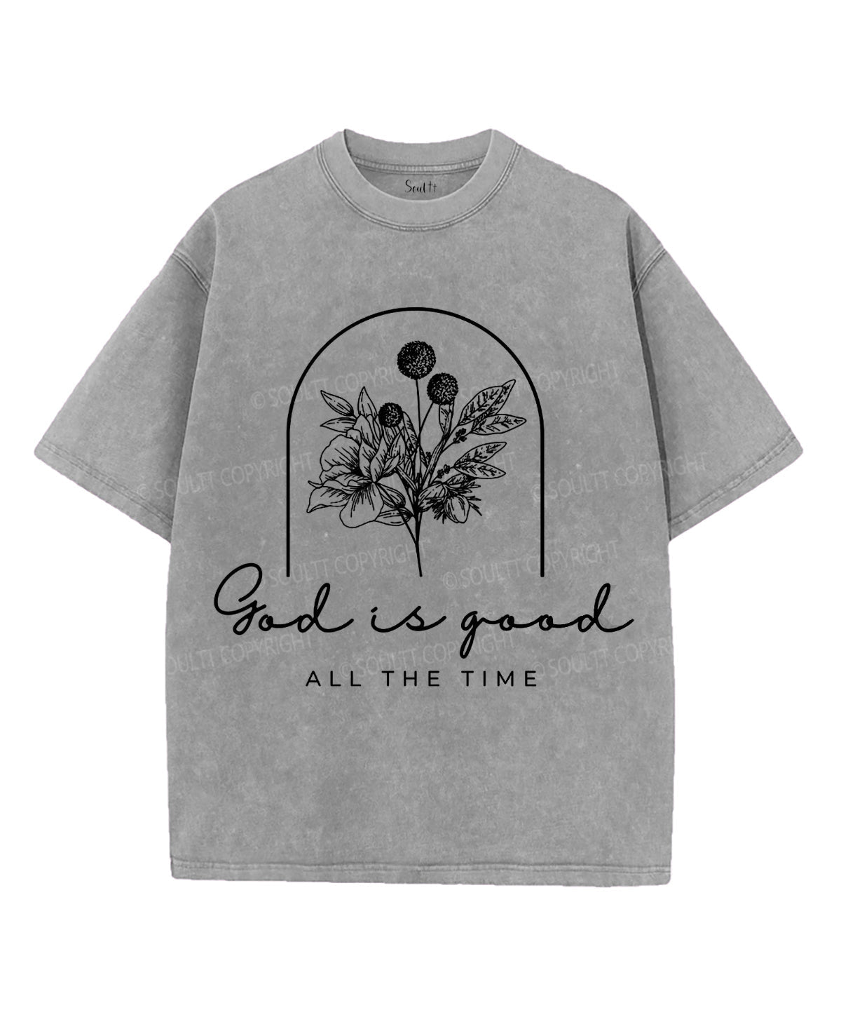 God Is Good Unisex Washed Christian T-shirt Style005 Hoodie, Sweatshirt | CiraTrend.com (Image 3)