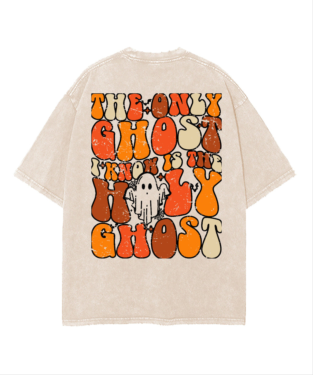 The Only Ghost Double Sided Washed Christian T-shirt Hoodie, Sweatshirt | CiraTrend.com (Image 3)