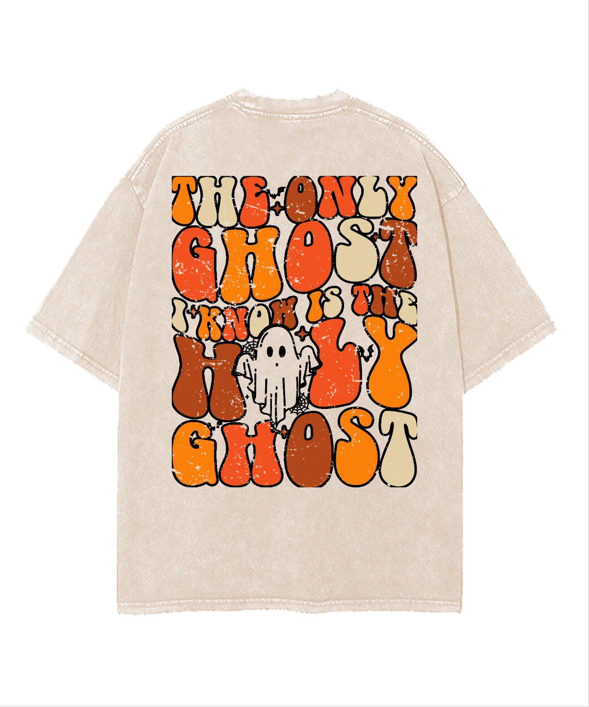 The Only Ghost Double Sided Washed Christian T-shirt Hoodie, Sweatshirt | CiraTrend.com (Image 3)