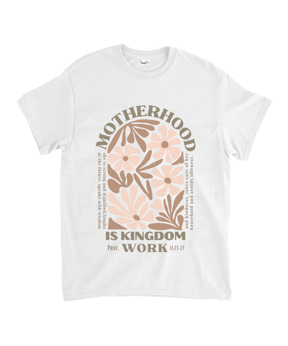 Motherhood Is Kingdom Work Unisex Cotton Christian T-Shirt Hoodie, Sweatshirt | CiraTrend.com (Image 2)