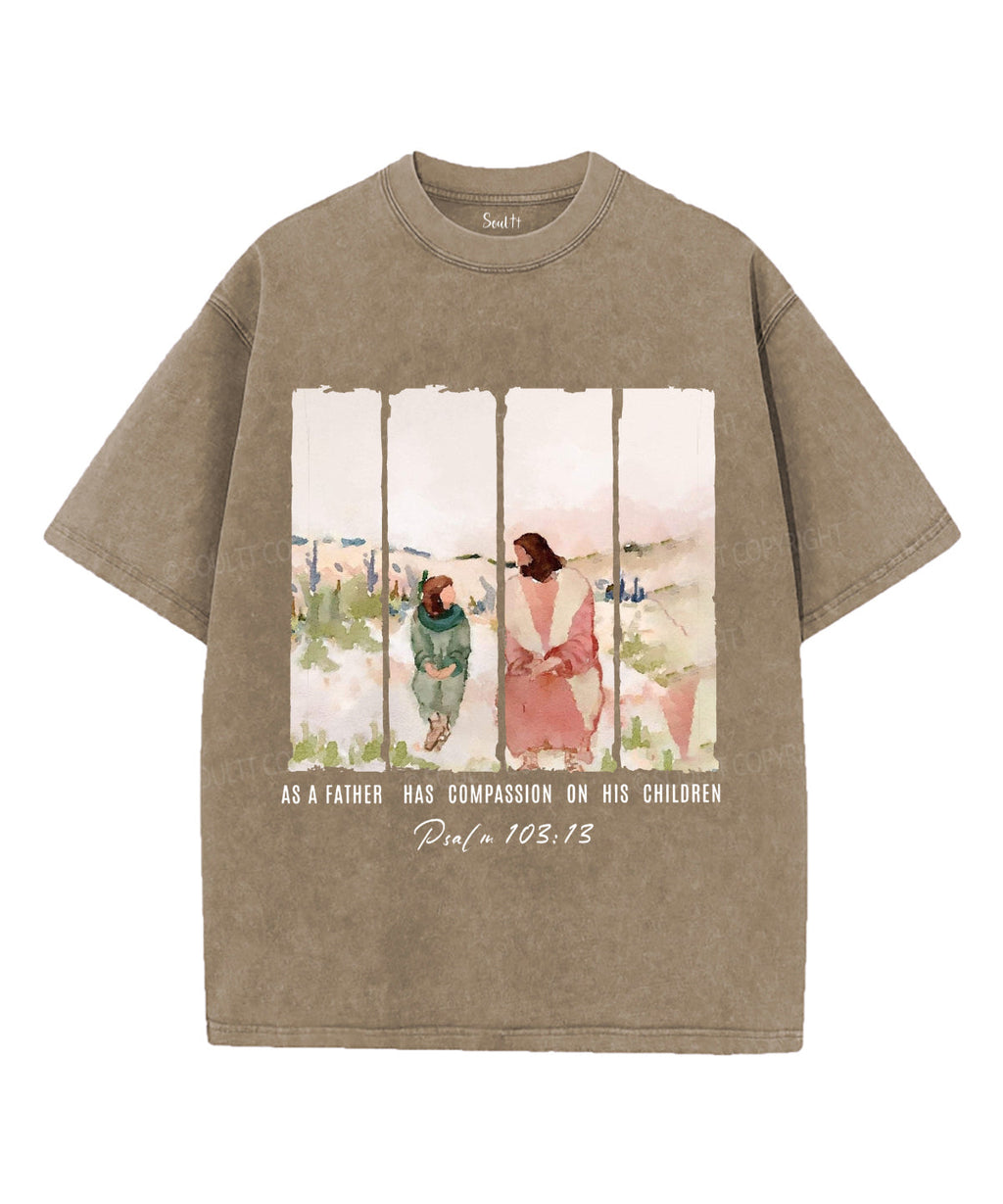As a Father Has Compassion Unisex Washed Christian T-shirt Style001 Hoodie, Sweatshirt | CiraTrend.com (Image 5)
