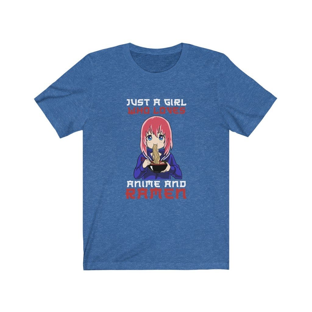 Just A Girl Who Loves Anime And Ramen Unisex Tee Hoodie, Sweatshirt | CiraTrend.com (Image 2)