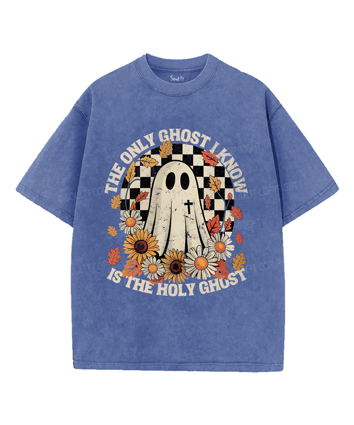 The Only Ghost Is Holy Ghost Unisex Washed Christian T-shirt Style001 Hoodie, Sweatshirt | CiraTrend.com (Image 4)
