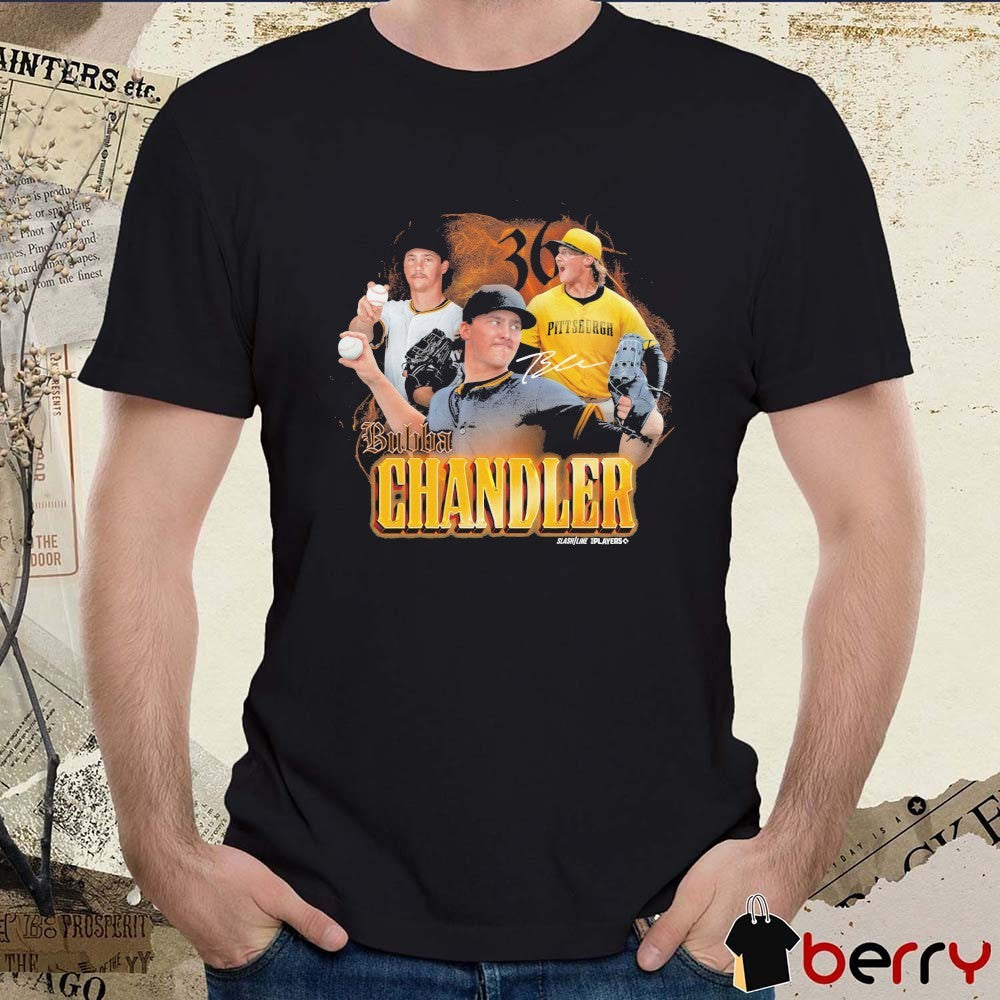 Bubba Chandler Photocollage Pittsburgh Pirates MLB Signature t-shirt