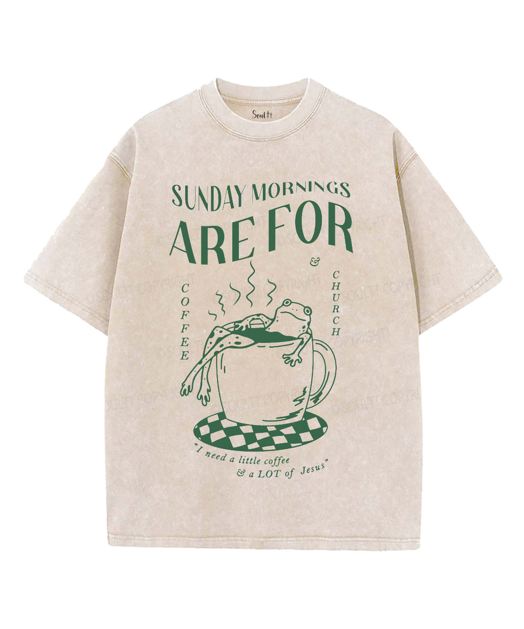 I Need A Little Coffee Unisex Washed Christian T-shirt Hoodie, Sweatshirt | CiraTrend.com (Image 1)
