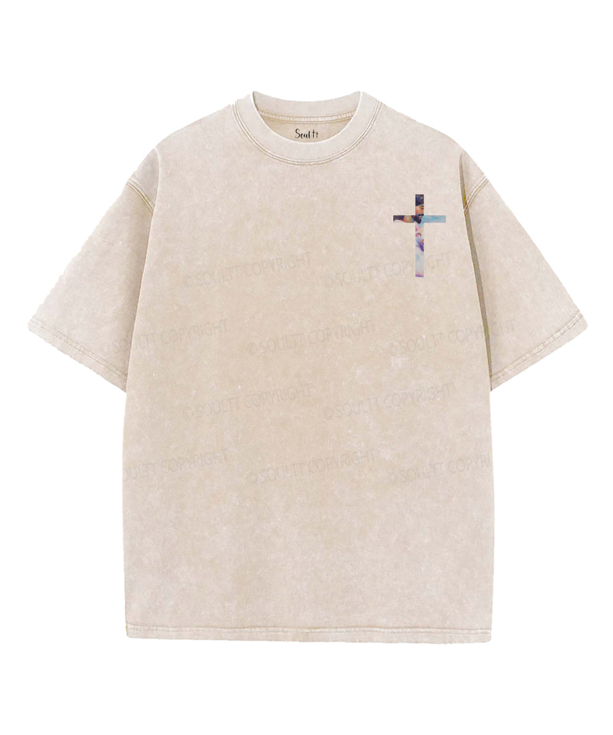 His Mercies Are New Every Morning Double Sided Unisex Washed Christian T-shirt Style002 Hoodie, Sweatshirt (Image 2)