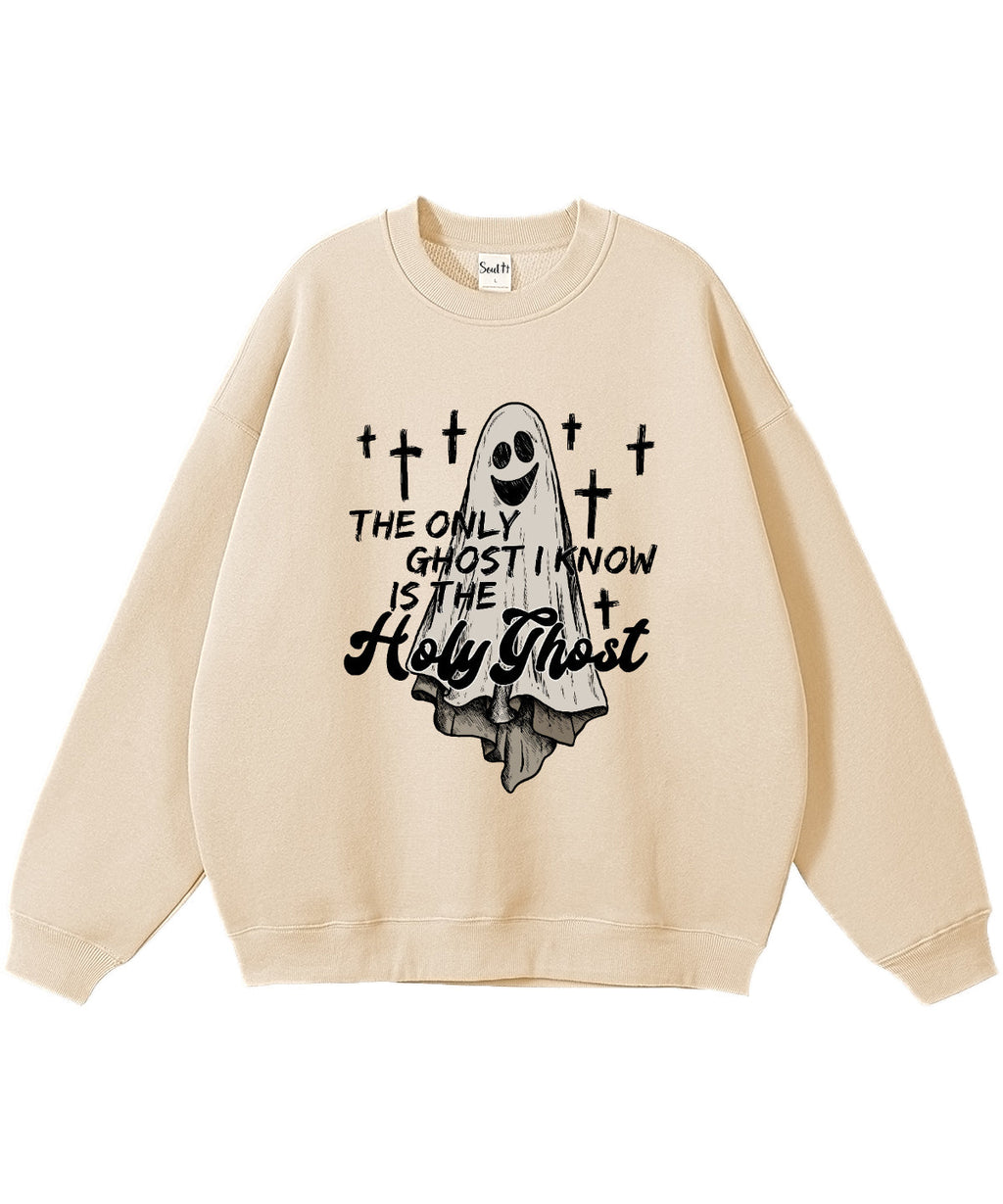 The Only Ghost Is Holy Ghost Cotton Christian Sweatshirt T-Shirts, Hoodie | CiraTrend.com (Image 2)