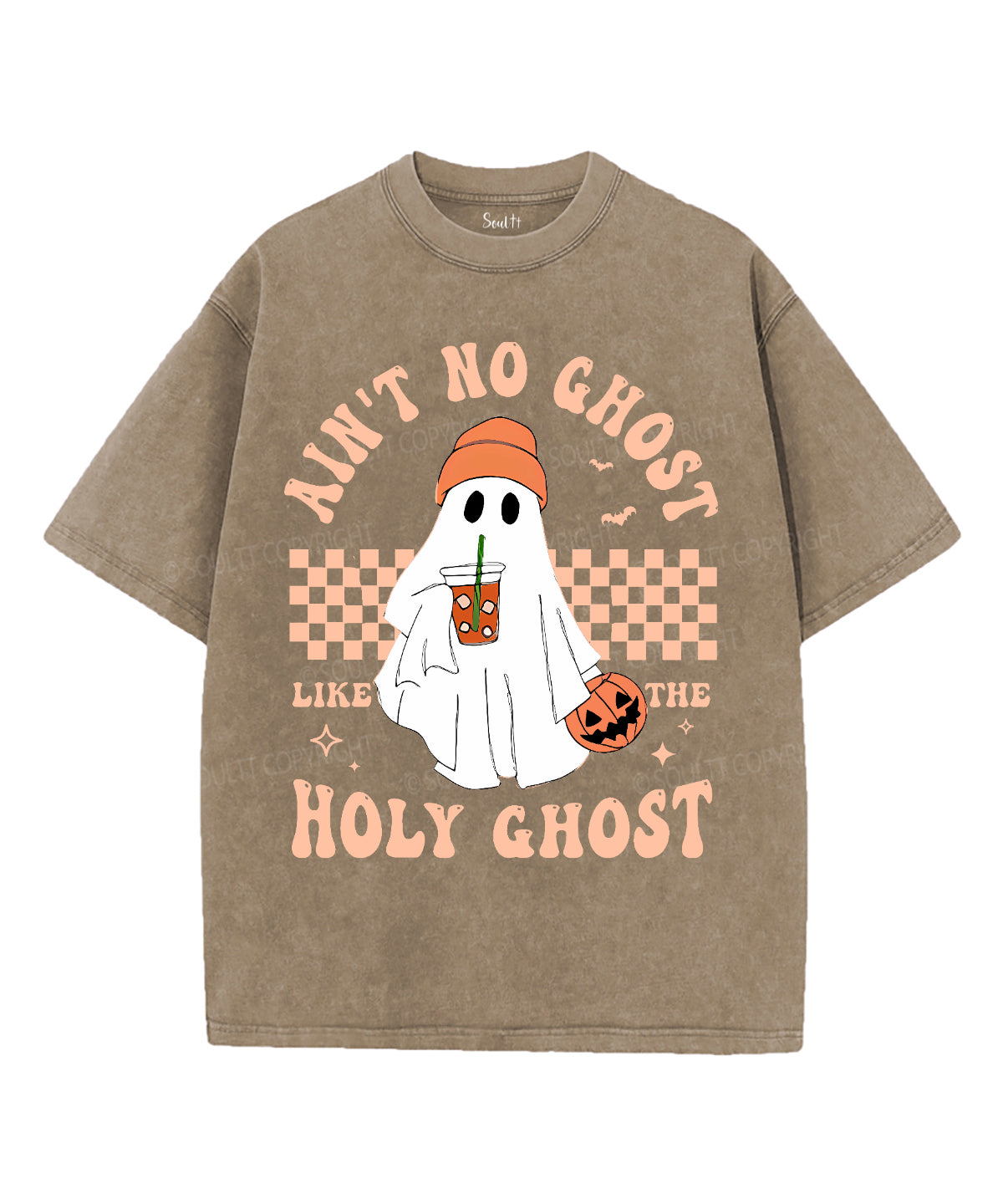 Ain't No Ghost Like The Holy Ghost Unisex Washed Christian T-shirt Hoodie, Sweatshirt | CiraTrend.com (Image 3)