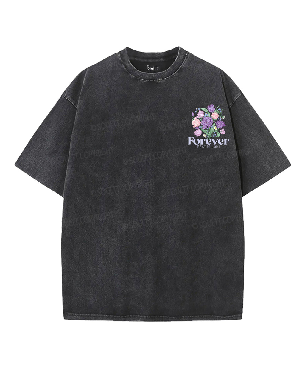 His Love Endures Forever Double Sided Unisex Washed Christian T-shirt Style001 Hoodie, Sweatshirt | CiraTrend.com (Image 2)