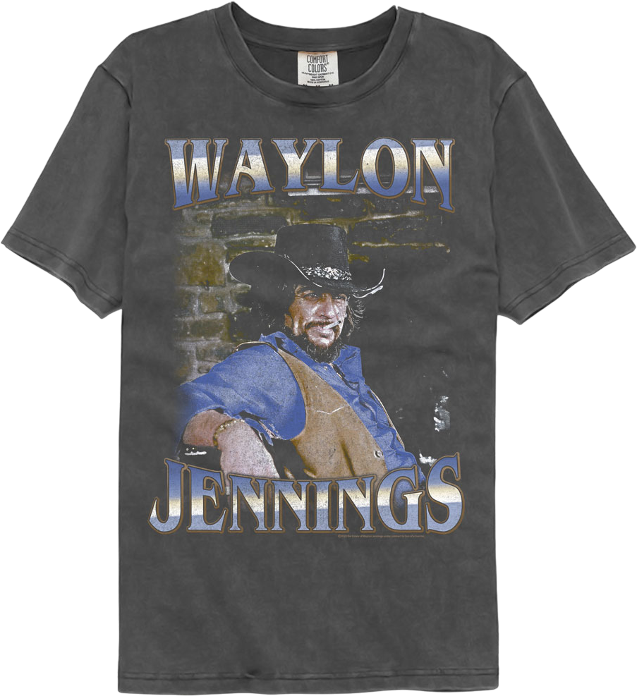 Faded Bricks Waylon Jennings Comfort Colors Brand T-Shirt Hoodie, Sweatshirt | CiraTrend.com (Image 1)