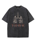YHWH Double Sided Unisex Washed Christian T-shirt Hoodie, Sweatshirt | CiraTrend.com (Image 1)