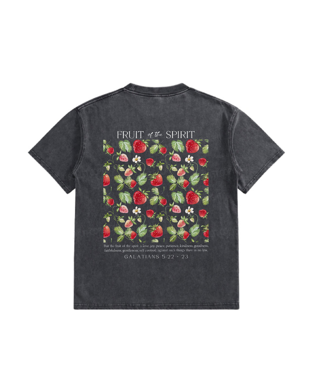 Fruit Spirit Double Sided Washed Christian T-Shirts, Hoodie, Sweatshirt