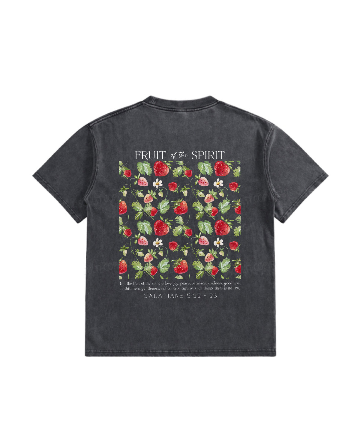 Fruit Spirit Double Sided Washed Christian T-Shirts, Hoodie, Sweatshirt