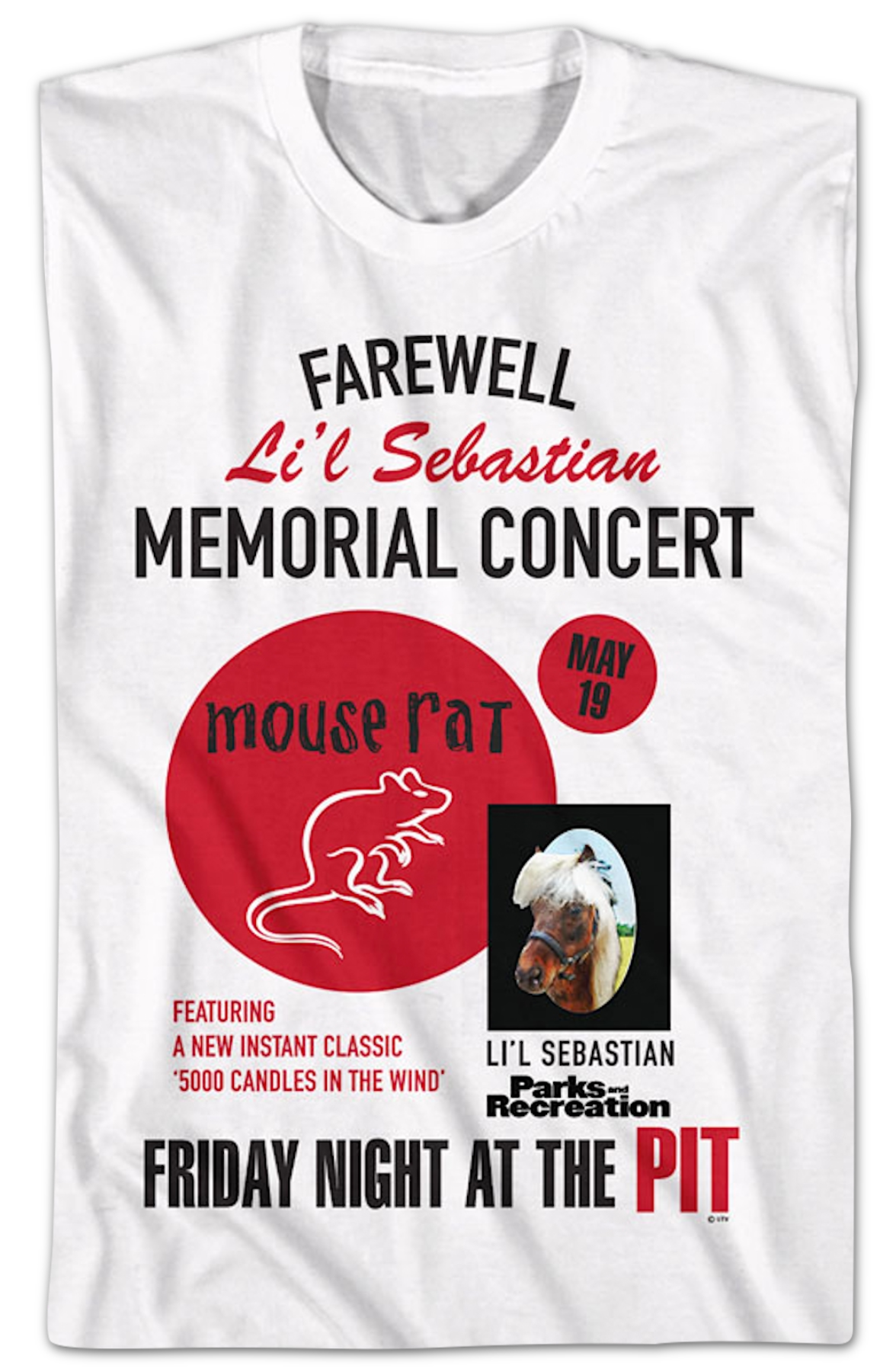 Farewell Li'l Sebastian Memorial Concert Parks and Recreation T-Shirt Hoodie, Sweatshirt | CiraTrend.com (Image 2)