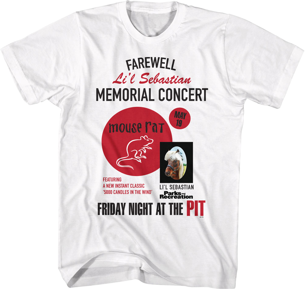 Farewell Li'l Sebastian Memorial Concert Parks and Recreation T-Shirt Hoodie, Sweatshirt | CiraTrend.com (Image 1)