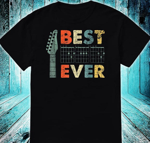 Father’s Day Guitar Best Dad Ever Shirt