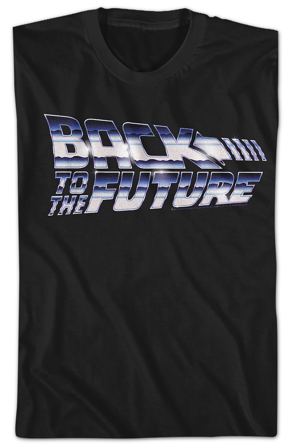 Faux Chrome Logo Back To The Future T-Shirt Hoodie, Sweatshirt | CiraTrend.com (Image 2)