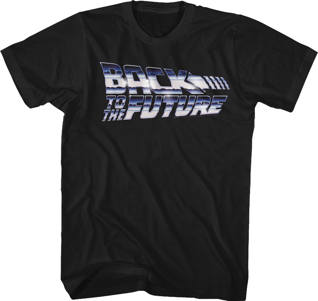 Faux Chrome Logo Back To The Future T-Shirt Hoodie, Sweatshirt | CiraTrend.com (Image 1)