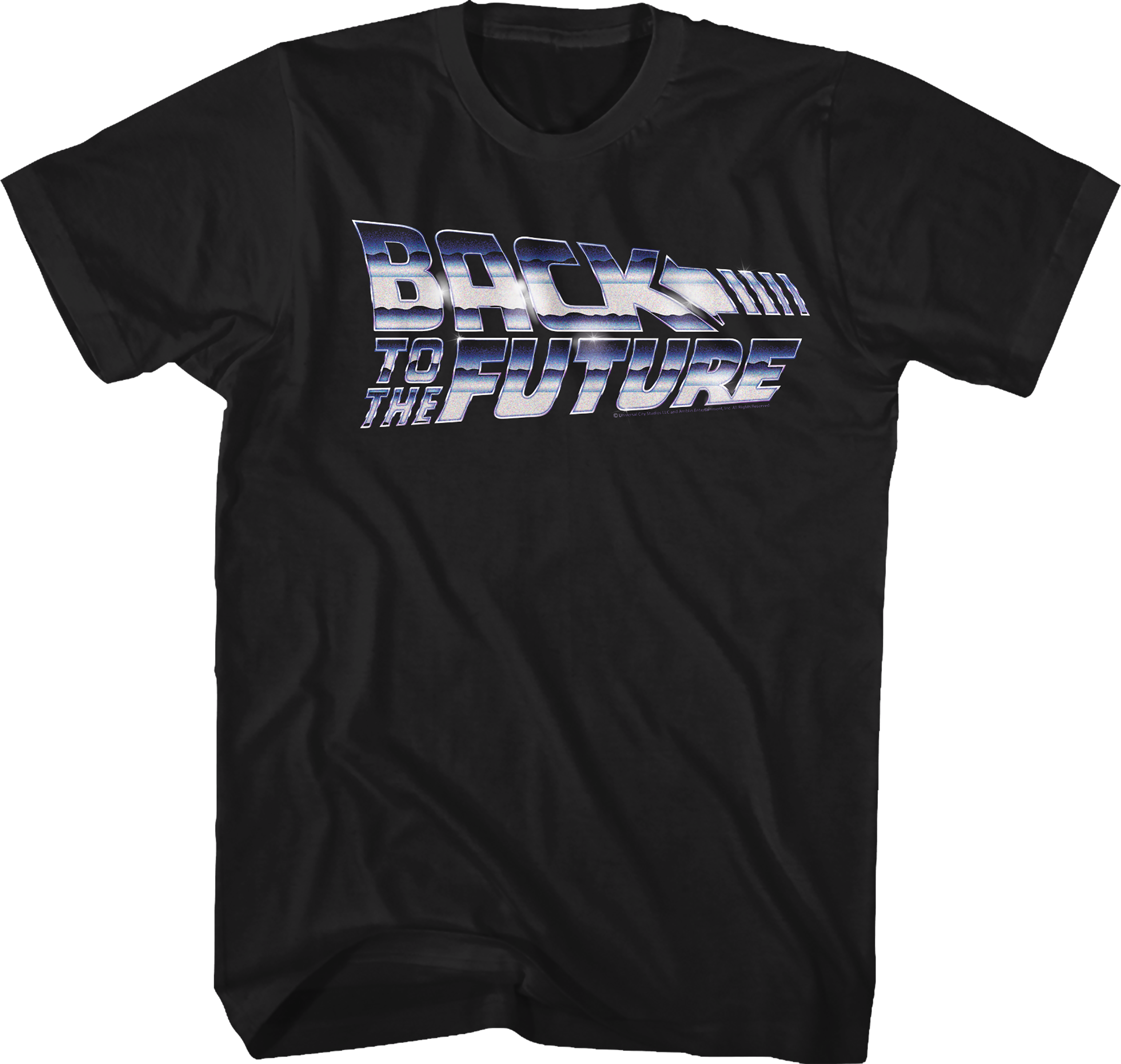 Faux Chrome Logo Back To The Future T-Shirt Hoodie, Sweatshirt | CiraTrend.com (Image 1)
