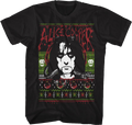 Faux Ugly Christmas Sweater Alice Cooper T-Shirt Hoodie, Sweatshirt | CiraTrend.com (Image 1)