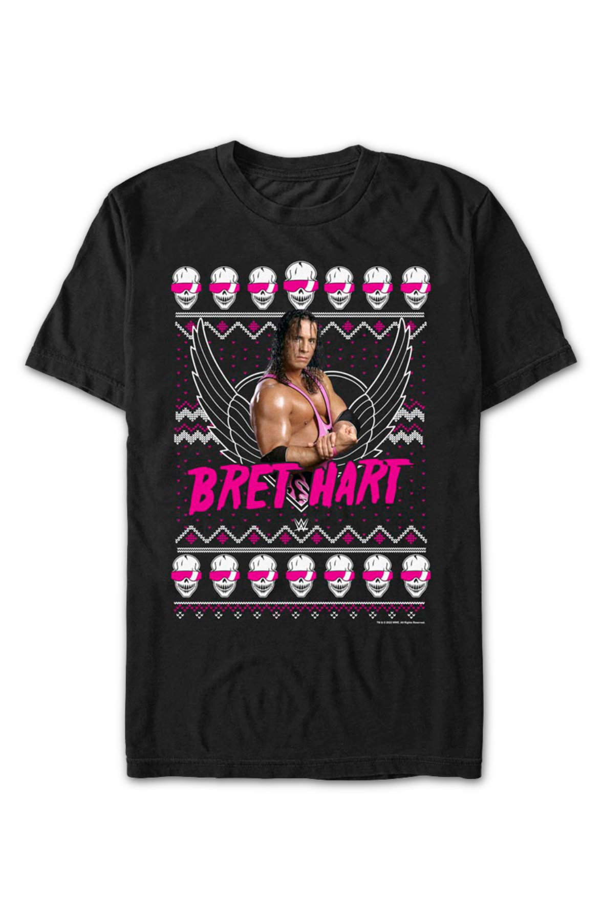 Faux Ugly Christmas Sweater Bret "Hitman" Hart T-Shirt Hoodie, Sweatshirt | CiraTrend.com (Image 2)