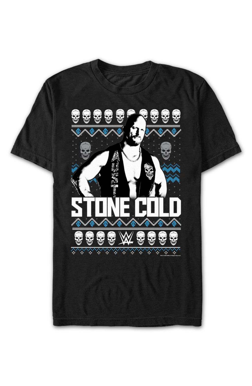 Faux Ugly Christmas Sweater "Stone Cold" Steve Austin T-Shirt Hoodie, Sweatshirt | CiraTrend.com (Image 2)