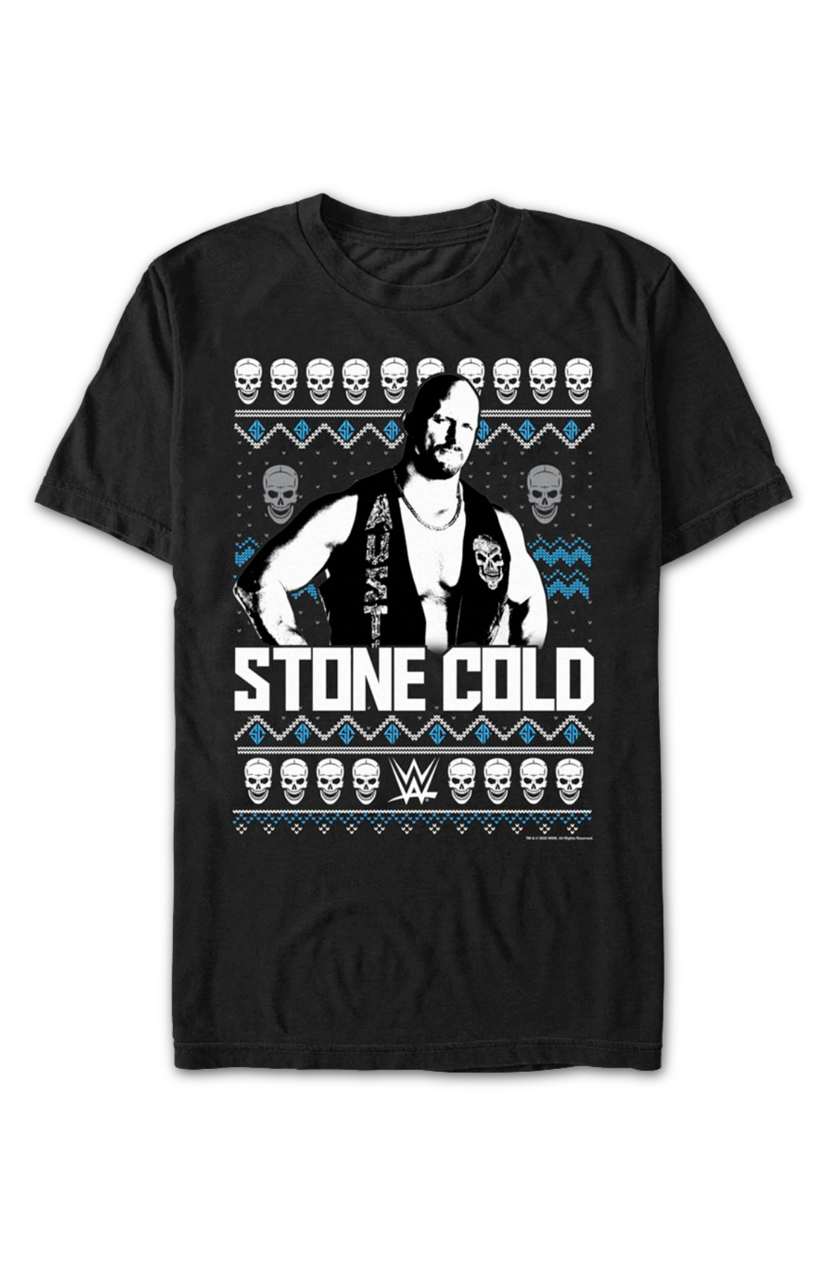 Faux Ugly Christmas Sweater "Stone Cold" Steve Austin T-Shirt Hoodie, Sweatshirt | CiraTrend.com (Image 2)