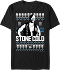 Faux Ugly Christmas Sweater "Stone Cold" Steve Austin T-Shirt Hoodie, Sweatshirt | CiraTrend.com (Image 1)