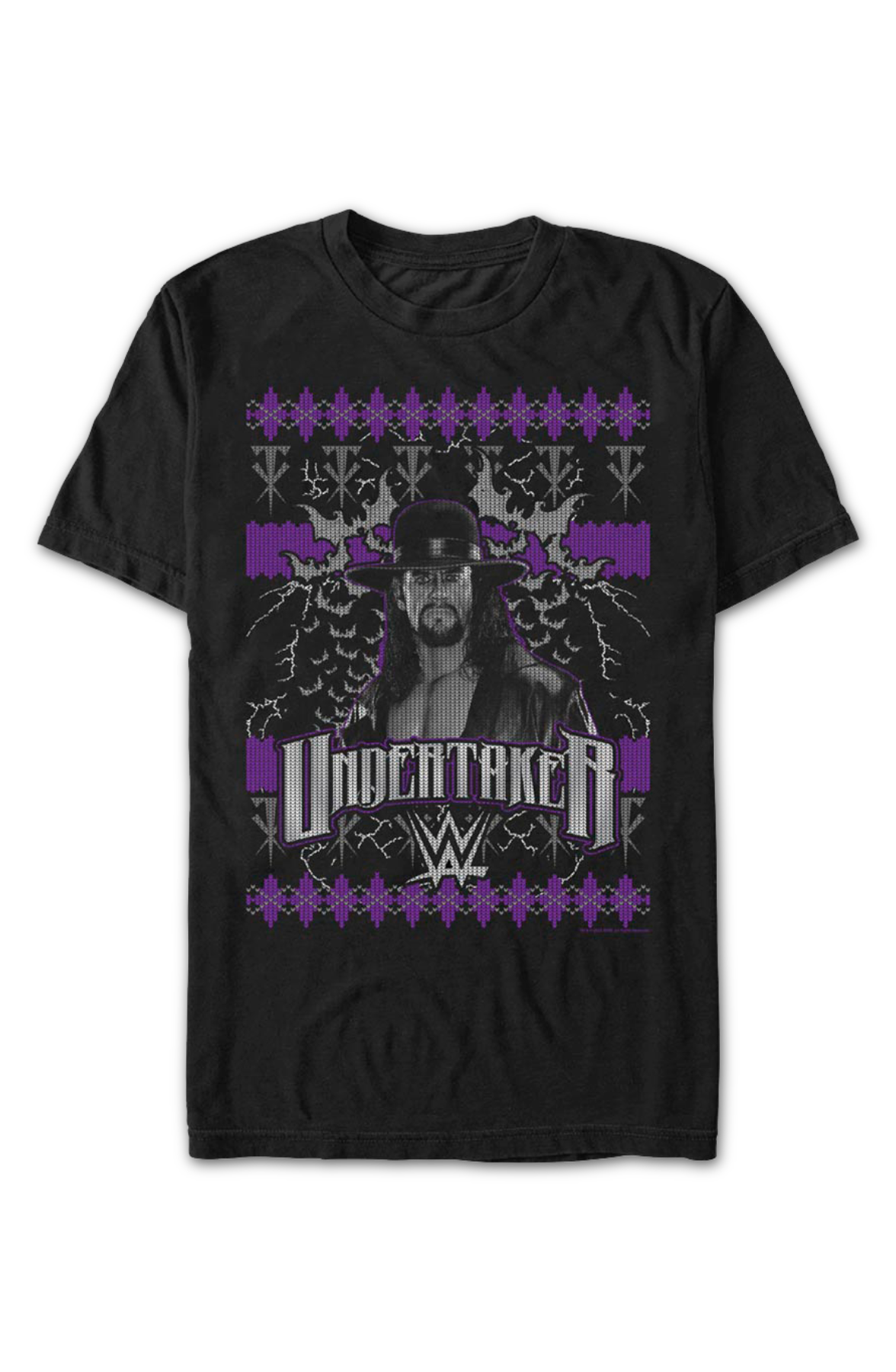 Faux Ugly Christmas Sweater Undertaker T-Shirt Hoodie, Sweatshirt | CiraTrend.com (Image 2)