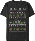 Faux Ugly Christmas Sweater Universal Monsters T-Shirt Hoodie, Sweatshirt | CiraTrend.com (Image 1)