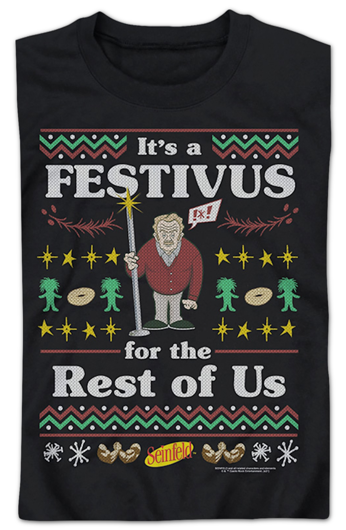 Faux Ugly Festivus Sweater Seinfeld Sweatshirt T-Shirts, Hoodie | CiraTrend.com (Image 2)