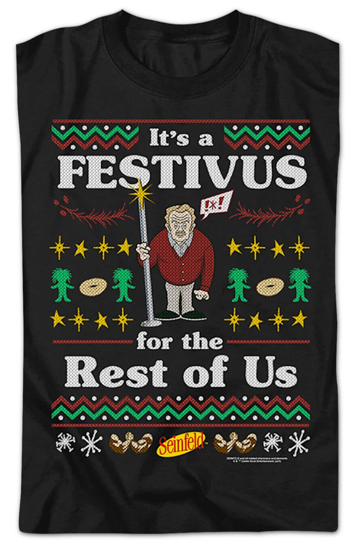 Faux Ugly Festivus Sweater Seinfeld T-Shirt Hoodie, Sweatshirt | CiraTrend.com (Image 2)