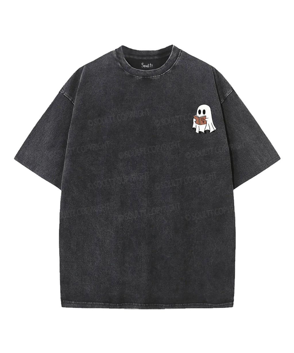 Holy Ghost Double Sided Washed Christian Style001 T-Shirts, Hoodie, Sweatshirt