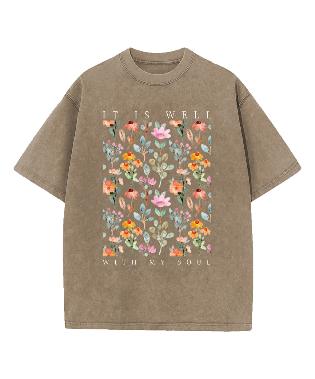 Is Well My Soul Washed Christian Style016 T-Shirts, Hoodie, Sweatshirt
