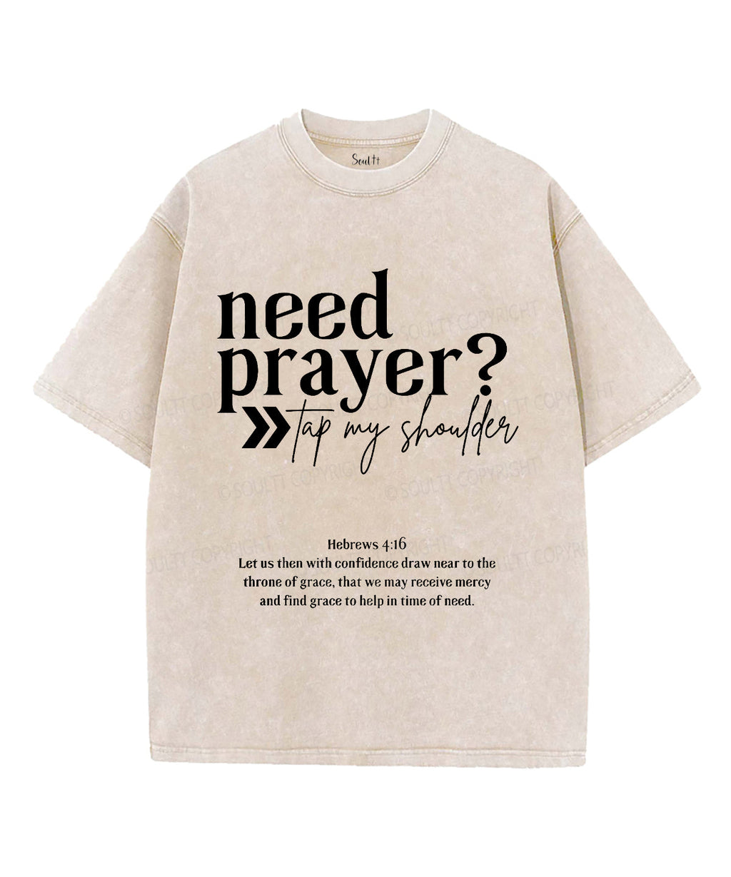 Need Prayer Unisex Washed Christian T-shirt Hoodie, Sweatshirt | CiraTrend.com (Image 4)