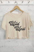 Wild West Graphic Short Crop Top
