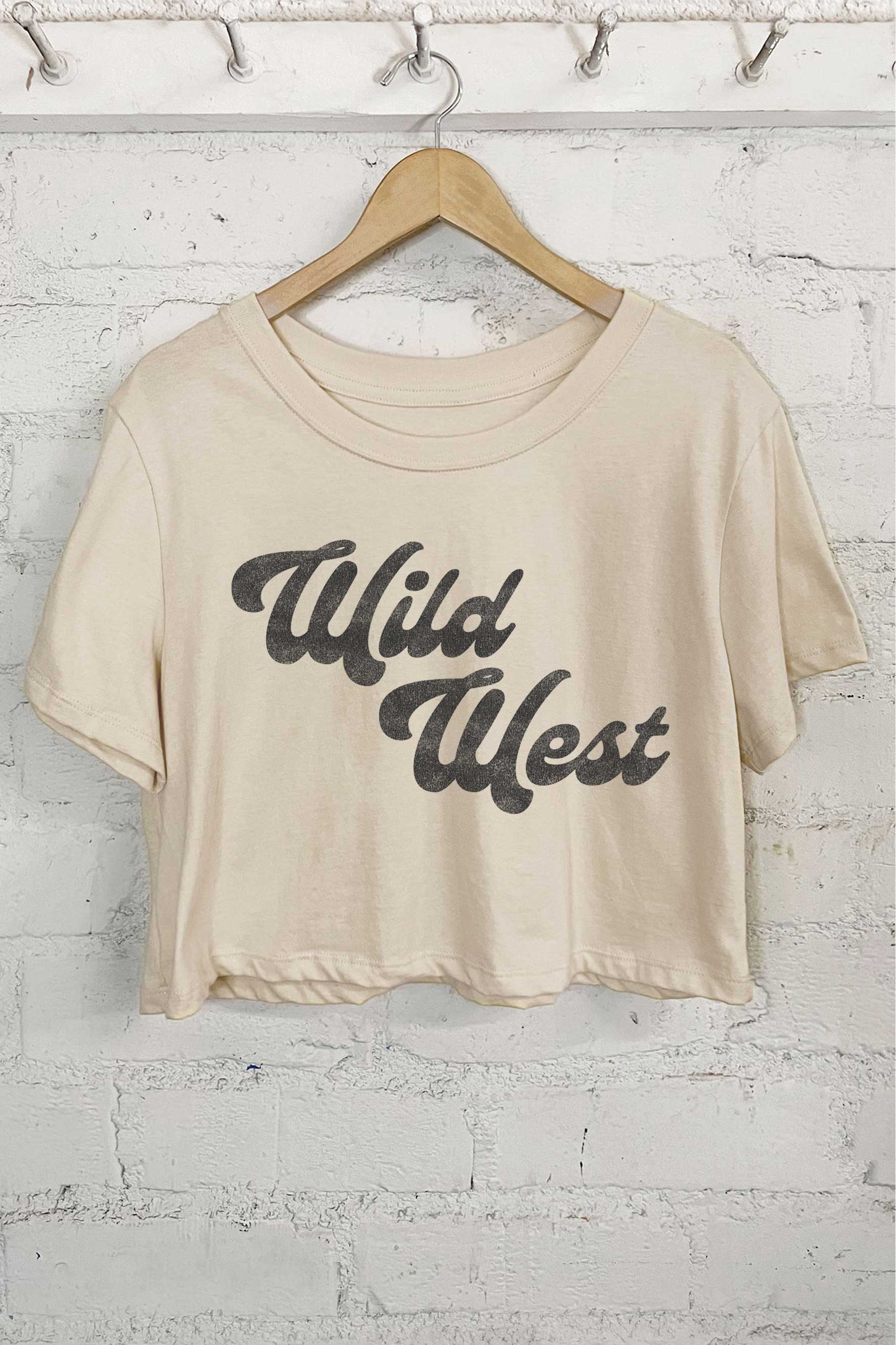 Wild West Graphic Short Crop Top