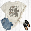 Leopard Cross He Left the 99 Graphic Tee