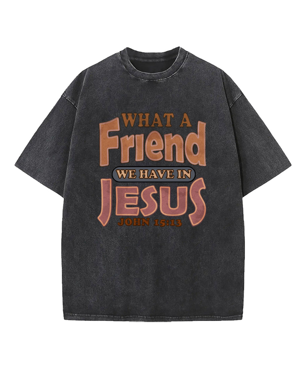 What A Friend We Have In Jesus Washed Christian T-shirt Hoodie, Sweatshirt | CiraTrend.com (Image 1)