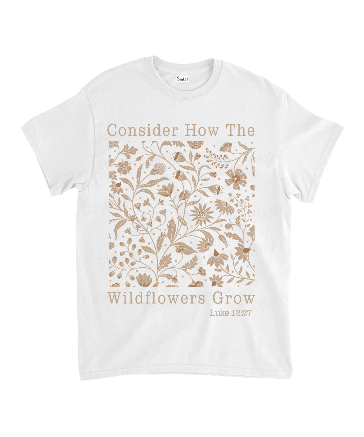 Daisy Consider How The Wildflower Grow Unisex Cotton Christian T-Shirt Hoodie, Sweatshirt | CiraTrend.com (Image 2)