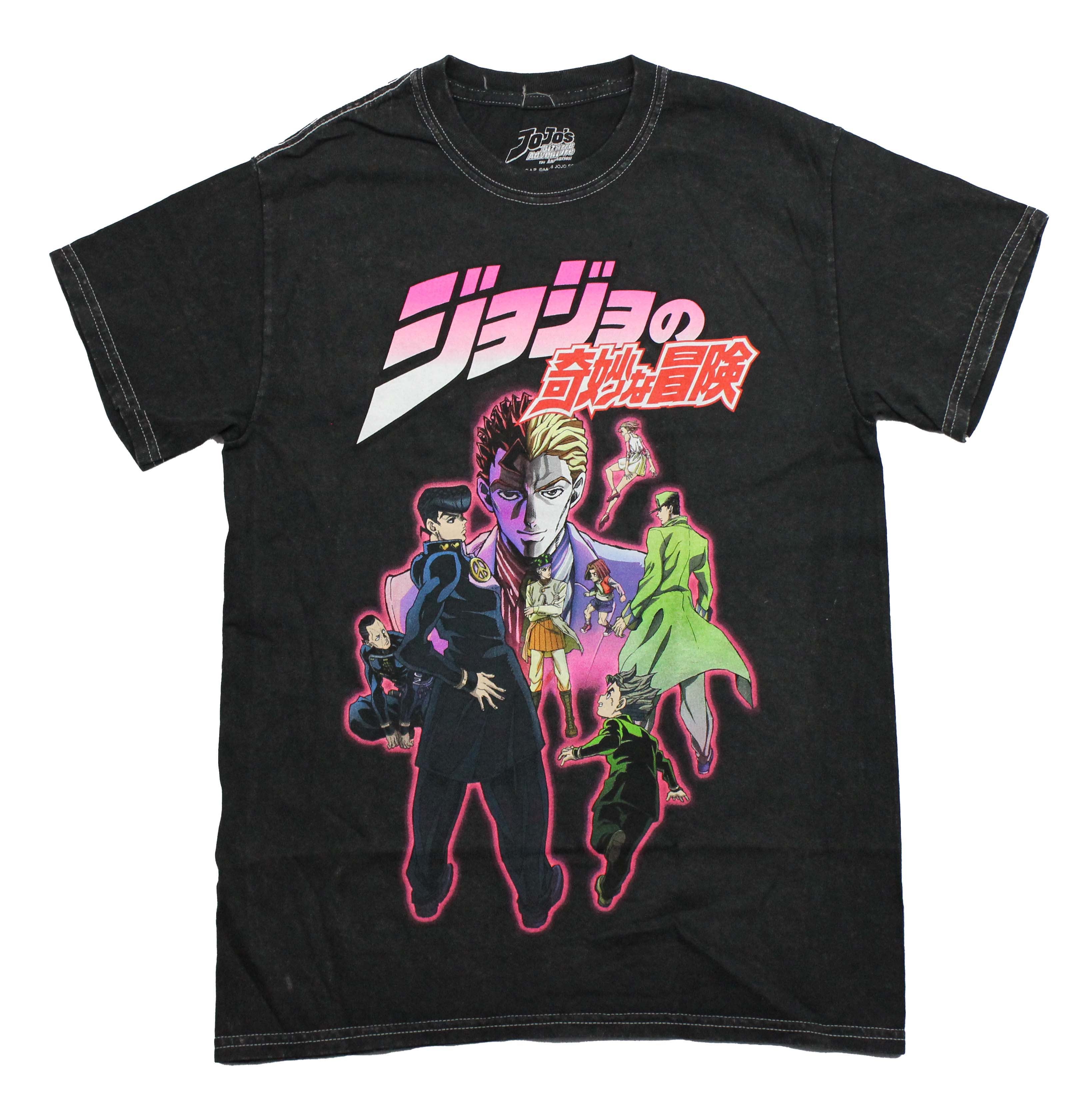 Jojo'S Bizarre Adventure Glowing Pink Cast Children Logo T-Shirts, Hoodie, Sweatshirt