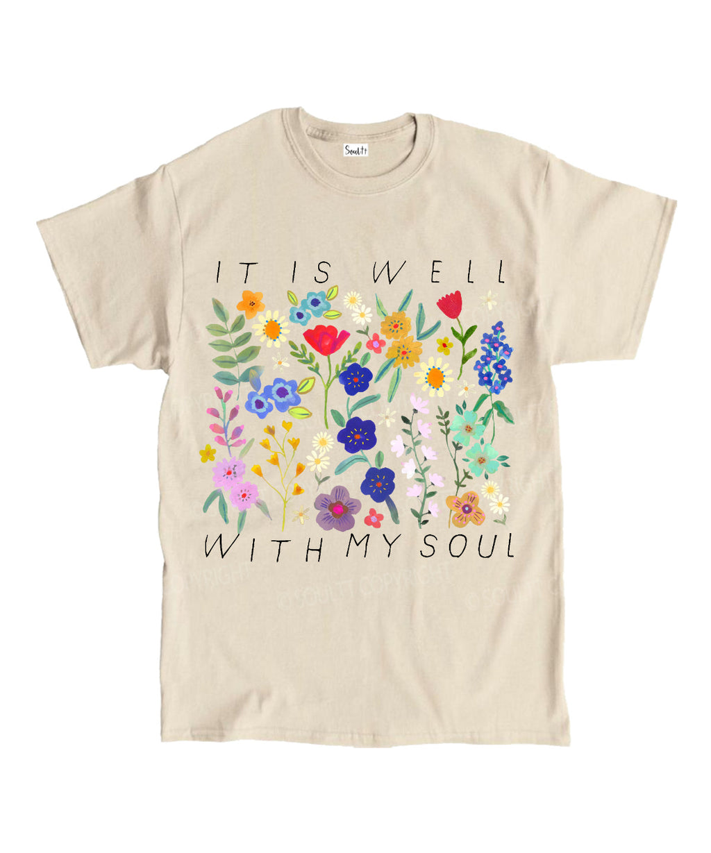 Is Well My Soul Cotton Christian Style008 T-Shirts, Hoodie, Sweatshirt