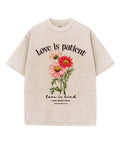 Love Is Patient Unisex Washed Christian T-shirt Hoodie, Sweatshirt | CiraTrend.com (Image 1)